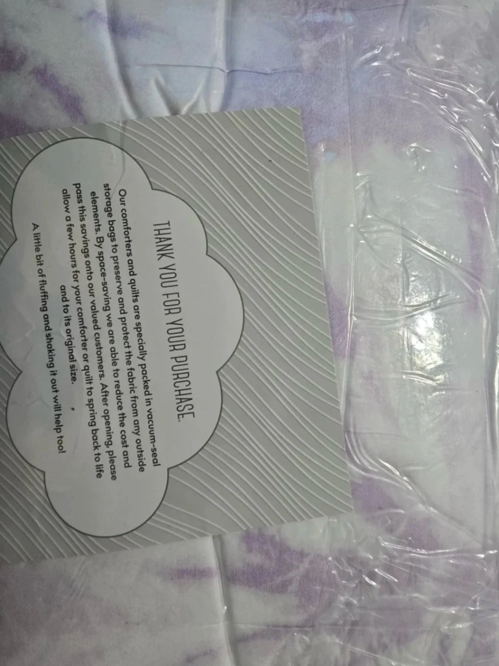 Kute Kids Full/Queen Comforter Set - Lavender Tie-Dye